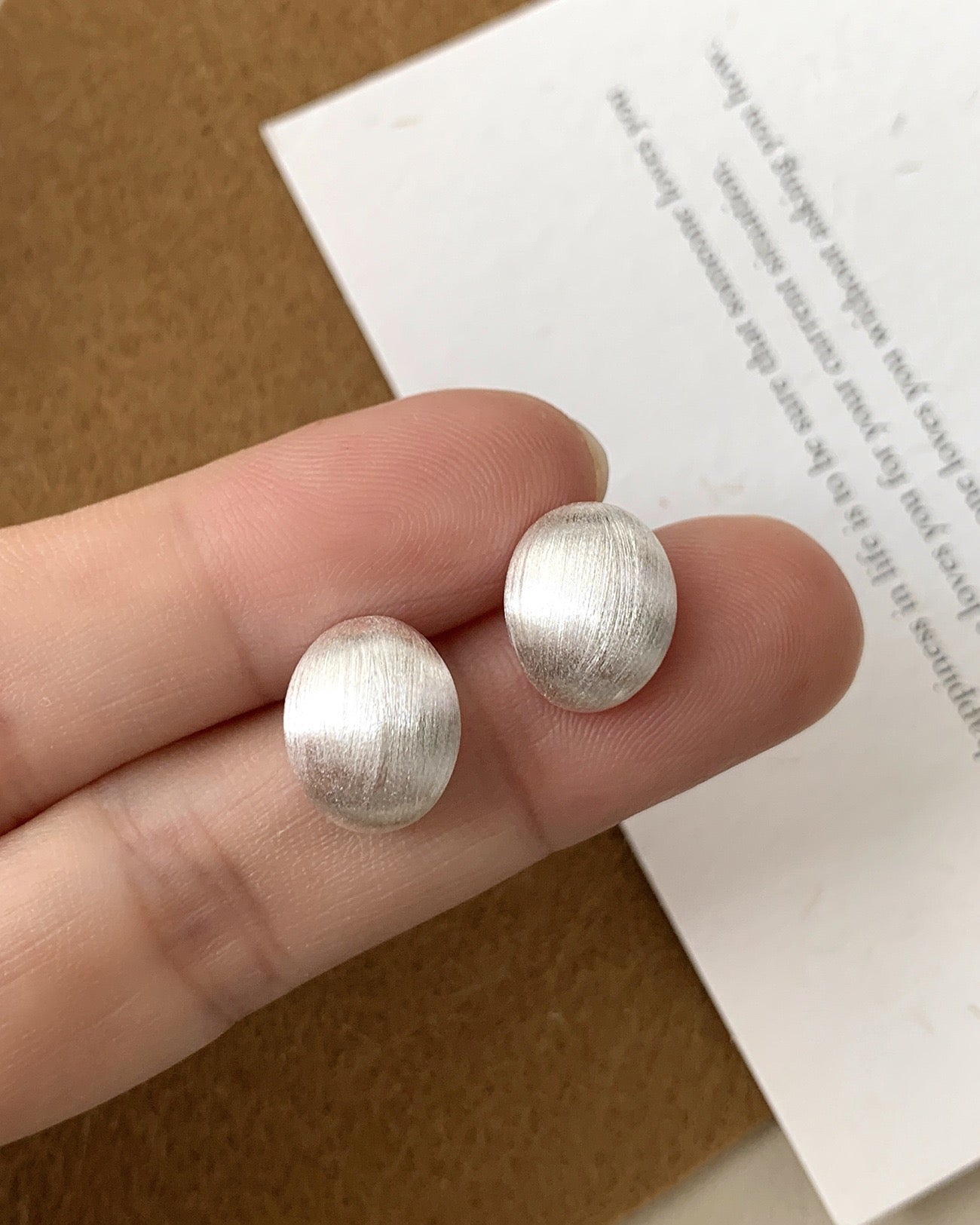 925 오벌 귀걸이