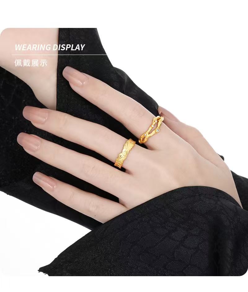 925 / 14K 靈枝戒指