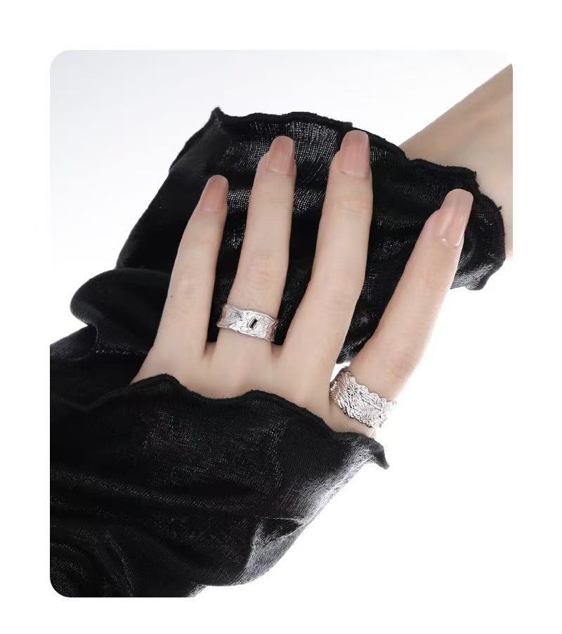 925 / 14K 波影戒指