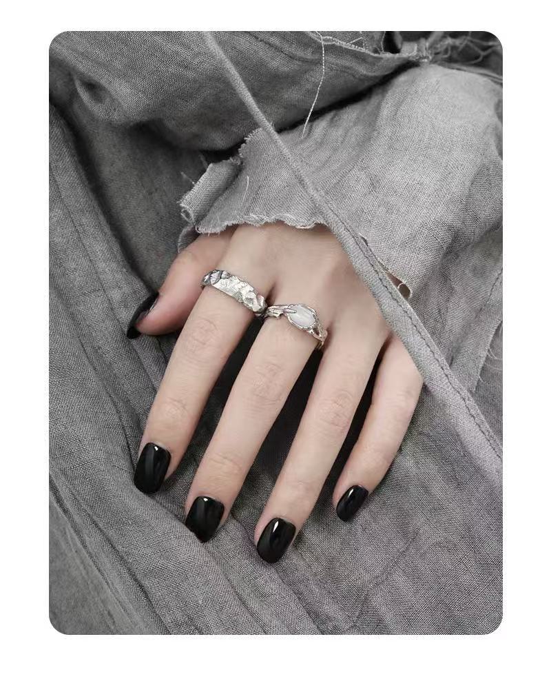 925 炫酷液體銀戒指