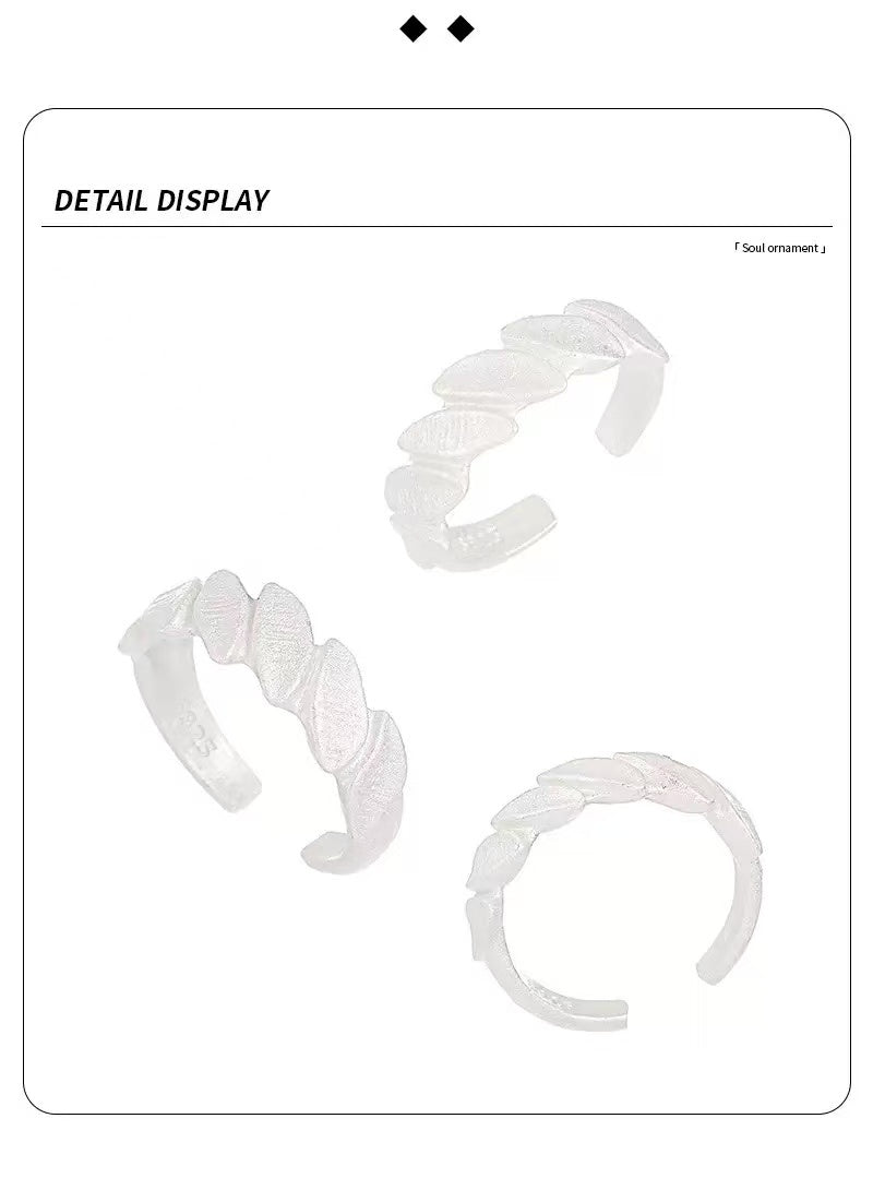 925 葉片戒指